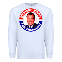 White richard nixon president usa vote election campaign t shirt Premium Sweatshirt - linhVisuals