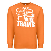 Carrot i like trains Premium Sweatshirt - linhVisuals