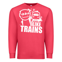 Cardinal i like trains Premium Sweatshirt - linhVisuals