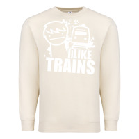 Sandshell i like trains Premium Sweatshirt - linhVisuals