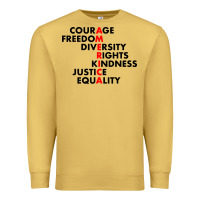 Antique Gold anti trump resist Premium Sweatshirt - linhVisuals
