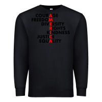 Black anti trump resist Premium Sweatshirt - linhVisuals