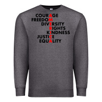 Charcoal Heather anti trump resist Premium Sweatshirt - linhVisuals