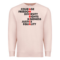 Pale Pink anti trump resist Premium Sweatshirt - linhVisuals