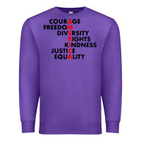 Purple anti trump resist Premium Sweatshirt - linhVisuals