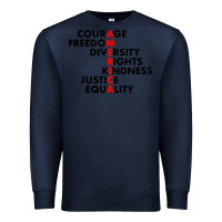 Navy anti trump resist Premium Sweatshirt - linhVisuals