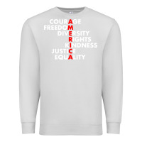 Dove Grey anti trump resist Premium Sweatshirt - linhVisuals