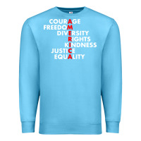 Ocean Blue anti trump resist Premium Sweatshirt - linhVisuals