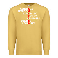 Antique Gold anti trump resist Premium Sweatshirt - linhVisuals