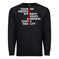 Black anti trump resist Premium Sweatshirt - linhVisuals