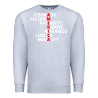 Heather Grey anti trump resist Premium Sweatshirt - linhVisuals