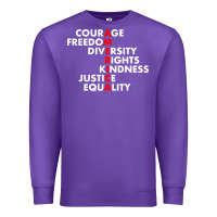 Purple anti trump resist Premium Sweatshirt - linhVisuals