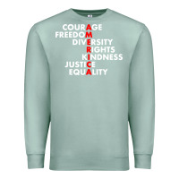 Seafoam anti trump resist Premium Sweatshirt - linhVisuals