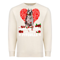 Sandshell pitbull lover dog roses funny just a girl who loves pitbull 213 pitbul Premium Sweatshirt - linhVisuals