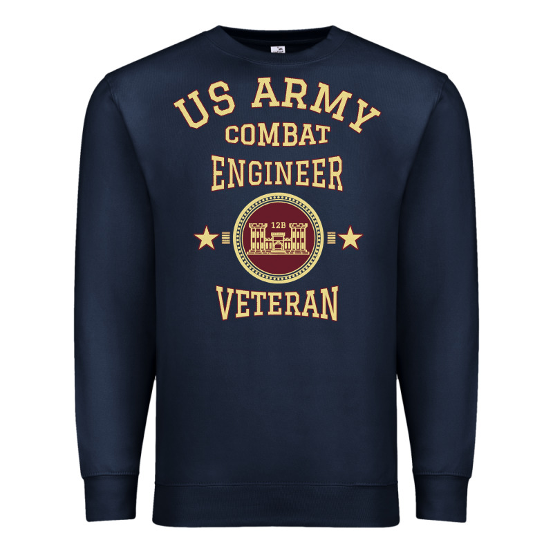 Us Army Combat Engineer Combat Engineer Veteran Gift Pullover Hoodie Premium Sweatshirt by linhVisuals | Teevron