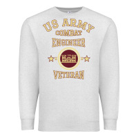 Oatmeal Heather us army combat engineer combat engineer veteran gift pullover hoodie Premium Sweatshirt - linhVisuals