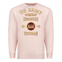 Pale Pink us army combat engineer combat engineer veteran gift pullover hoodie Premium Sweatshirt - linhVisuals