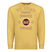 Antique Gold us army combat engineer combat engineer veteran gift pullover hoodie Premium Sweatshirt - linhVisuals