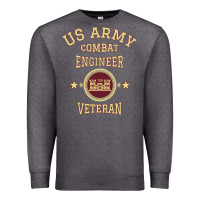 Charcoal Heather us army combat engineer combat engineer veteran gift pullover hoodie Premium Sweatshirt - linhVisuals