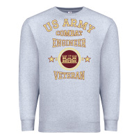 Heather Grey us army combat engineer combat engineer veteran gift pullover hoodie Premium Sweatshirt - linhVisuals