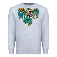 Heather Grey thunderbird Premium Sweatshirt - JahusDesignShop