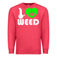 Cardinal i love weed fun Premium Sweatshirt - linhVisuals