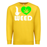 Lemon i love weed fun Premium Sweatshirt - linhVisuals