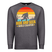 Charcoal Heather hide and seek world champion bigfoot t  shirt hide and seek world cham Premium Sweatshirt - linhVisuals
