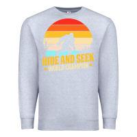Heather Grey hide and seek world champion bigfoot t  shirt hide and seek world cham Premium Sweatshirt - linhVisuals