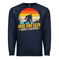 Navy hide and seek world champion bigfoot t  shirt hide and seek world cham Premium Sweatshirt - linhVisuals
