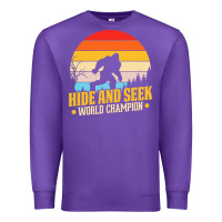 Purple hide and seek world champion bigfoot t  shirt hide and seek world cham Premium Sweatshirt - linhVisuals