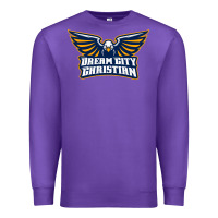 Purple twin city christian school Premium Sweatshirt - linhVisuals