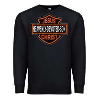 Black enjoy jesus christ heavenly devoted son parody religious tee t shirt Premium Sweatshirt - linhVisuals
