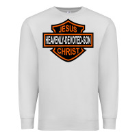 Dove Grey enjoy jesus christ heavenly devoted son parody religious tee t shirt Premium Sweatshirt - linhVisuals