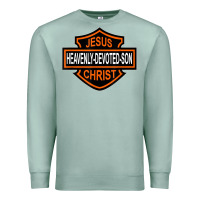 Seafoam enjoy jesus christ heavenly devoted son parody religious tee t shirt Premium Sweatshirt - linhVisuals