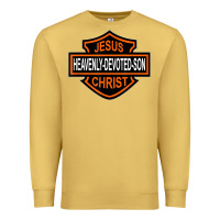 Antique Gold enjoy jesus christ heavenly devoted son parody religious tee t shirt Premium Sweatshirt - linhVisuals