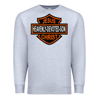 Heather Grey enjoy jesus christ heavenly devoted son parody religious tee t shirt Premium Sweatshirt - linhVisuals