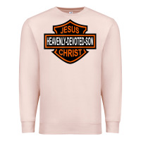 Pale Pink enjoy jesus christ heavenly devoted son parody religious tee t shirt Premium Sweatshirt - linhVisuals
