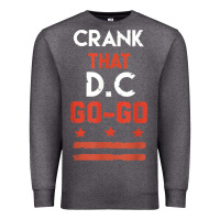 Charcoal Heather vintage washington d.c crank that go go music design gift. t shirt Premium Sweatshirt - linhVisuals