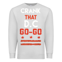Dove Grey vintage washington d.c crank that go go music design gift. t shirt Premium Sweatshirt - linhVisuals