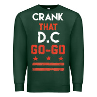 Sports Green vintage washington d.c crank that go go music design gift. t shirt Premium Sweatshirt - linhVisuals