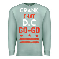 Seafoam vintage washington d.c crank that go go music design gift. t shirt Premium Sweatshirt - linhVisuals