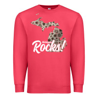 Cardinal great lakes shaped men women petoskey stone michigan rocks pullover ho Premium Sweatshirt - linhVisuals