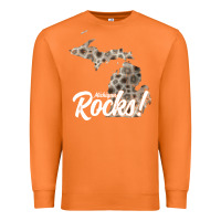 Carrot great lakes shaped men women petoskey stone michigan rocks pullover ho Premium Sweatshirt - linhVisuals