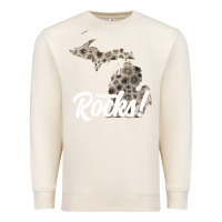 Sandshell great lakes shaped men women petoskey stone michigan rocks pullover ho Premium Sweatshirt - linhVisuals