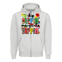 Dove Grey chip dippin' margarita sippin' Zipper Hoodie - JahusDesignShop