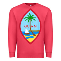 Cardinal guam coat of arms souvenir gift flag chamorro t shirt Premium Sweatshirt - linhVisuals