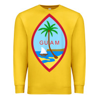 Lemon guam coat of arms souvenir gift flag chamorro t shirt Premium Sweatshirt - linhVisuals