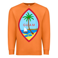 Carrot guam coat of arms souvenir gift flag chamorro t shirt Premium Sweatshirt - linhVisuals