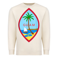 Sandshell guam coat of arms souvenir gift flag chamorro t shirt Premium Sweatshirt - linhVisuals